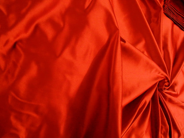Bright blood red silk taffeta satin weave 54&quot; wide*