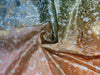 100% pure silk Tussar 44"wide available in two designs tie dye and gold print