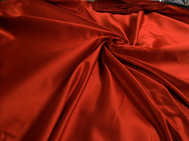 Bright blood red silk taffeta satin weave 54&quot; wide*