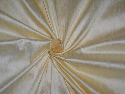 100% indian dupion silk fabric pastel yellow colour 54" wide MM 79[2] [7982]