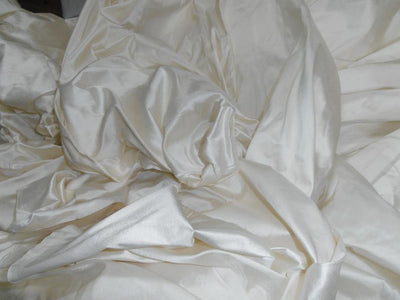 100% pure silk dupion light ivory color 54" wide pkt239/4