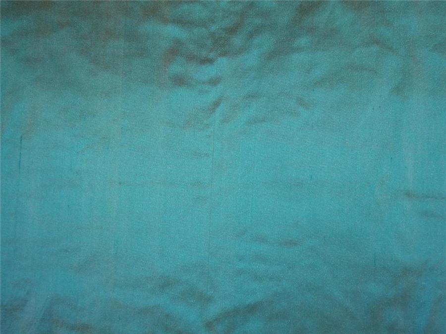 100% pure silk dupioni fabric turquoise blue x golden yellow color 54" wide DUP226[2]