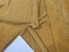 Mustard Gold Color crushed Polyester Pleated satin fabric ~ 59&quot; wide
