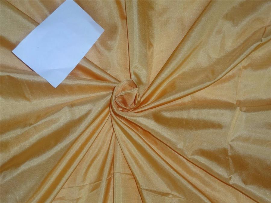 Mary Ann plain silk fabric 13 mm gold 44&quot;mary ann [8003]