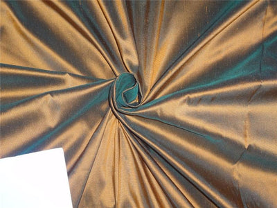 dupion silk fabric green x burnt orange pkt # 244[1]