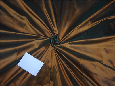 dupion silk fabric green x burnt orange pkt # 244[1]