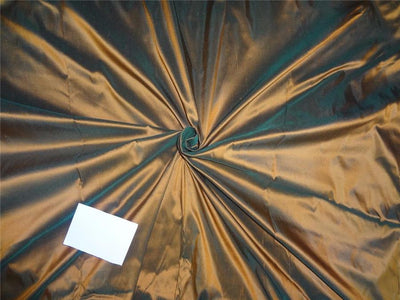 dupion silk fabric green x burnt orange pkt # 244[1]