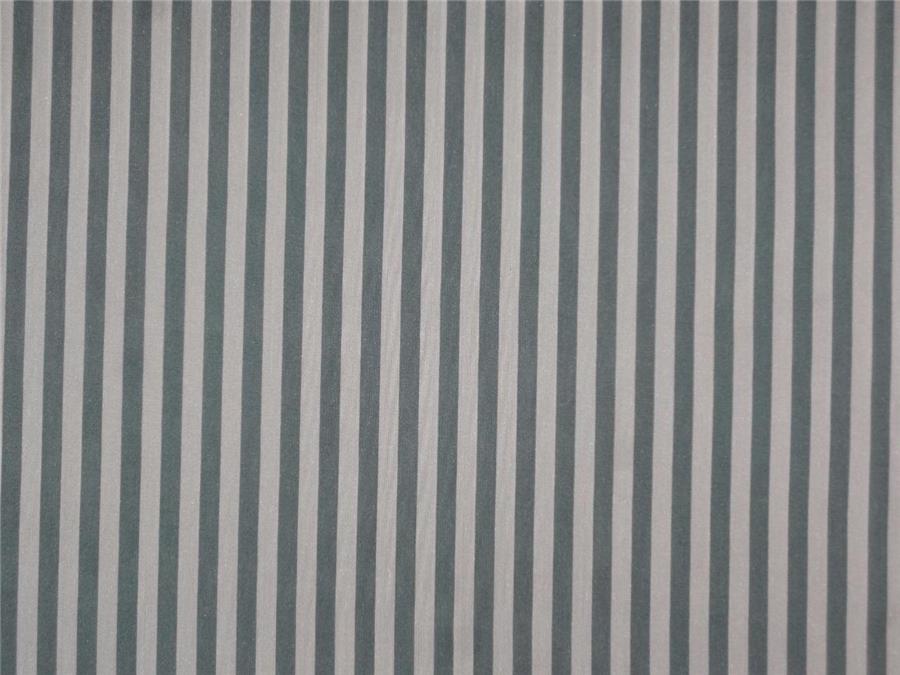 Pure silk HABOTAI stripes green x ivory color 80 gms b2#106[3]