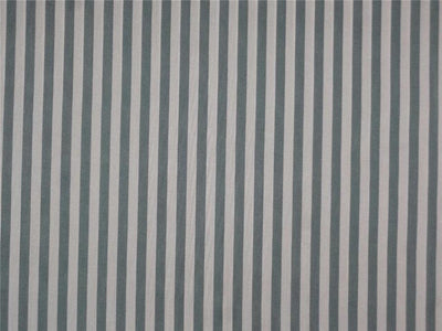 Pure silk HABOTAI stripes green x ivory color 80 gms b2#106[3]
