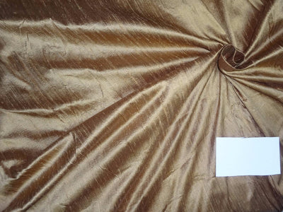 100% PURE SILK DUPIONI FABRIC gold and khaki green colour 54&quot; wide mm81[4]