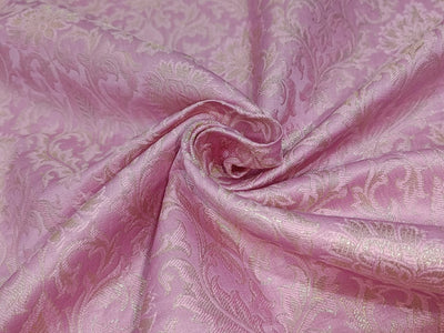 Brocade  fabric 44" wide ~ BRO828 available in 5 colors [Pink/ Dark green /Red /Mango/ Neon Green]