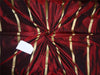 Silk taffeta fabric wine / black colourw/satin stripes TAFS145
