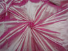 100% Pure Silk Dupioni Fabric Pink x Ivory COLOR 54" wide DUPA1[12]