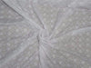 white color cotton organdy fabric 44&quot;wide with tiny floral embroidery