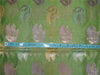 Silk Brocade Fabric Green x metallic gold color 44" wide BRO547[5]