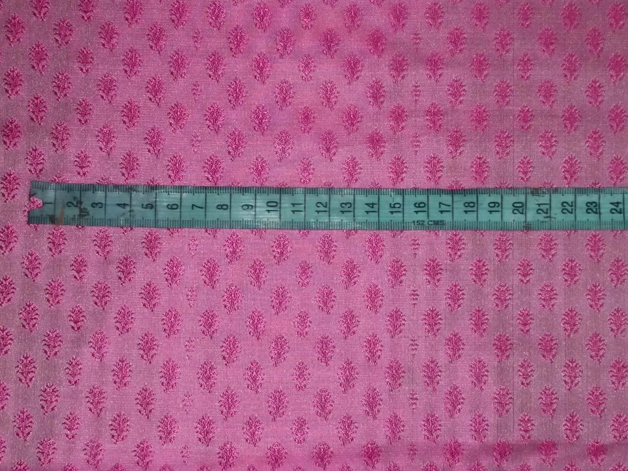 Silk Brocade Fabric PINK color 44" wide BRO533[5]