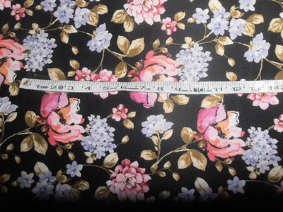 dark floral print Scuba Knit fabric 59&quot; wide- for fashion wear[8114]