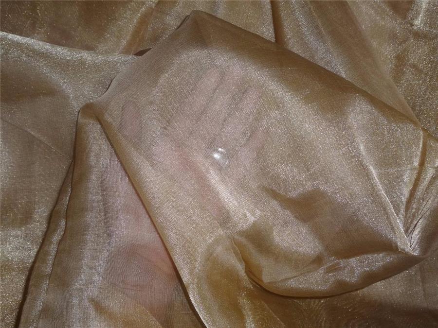 GOLD silk metallic tissue organza fabric 44" WIDE [8150]