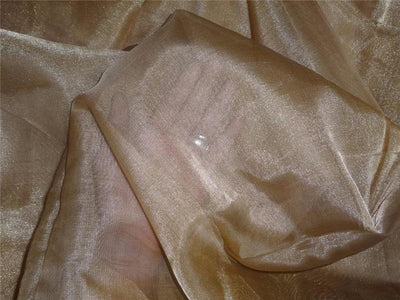 GOLD silk metallic tissue organza fabric 44" WIDE [8150]