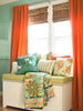 Silk Georgette fabric bright orange 80gm 54&quot;