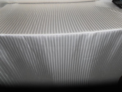 silk crepe JACQUARD stripe - off white 44&quot; wide dyeable