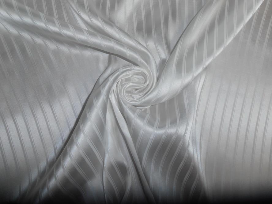 silk crepe JACQUARD stripe - off white 44&quot; wide dyeable