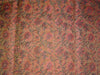 Silk Brocade Fabric brown red and black 44&quot;BRO549[4]