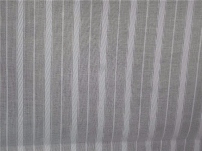 Cotton Organdy White with stiff Finish stripe Fabric ~ 36 " wide sold by the yard.