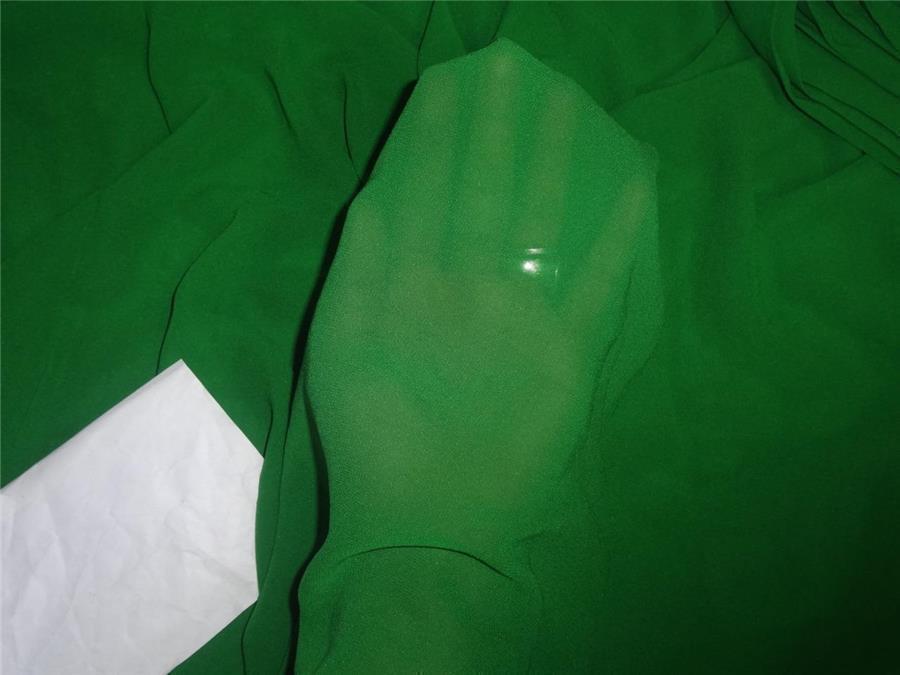 16 mm Silk georgette fabric 44&quot; wide~ green