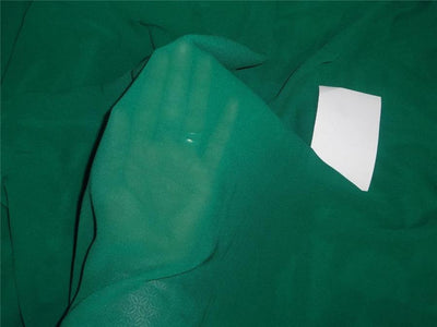 Silk georgette with lycra/spandex 44&quot; wide~ dark green*