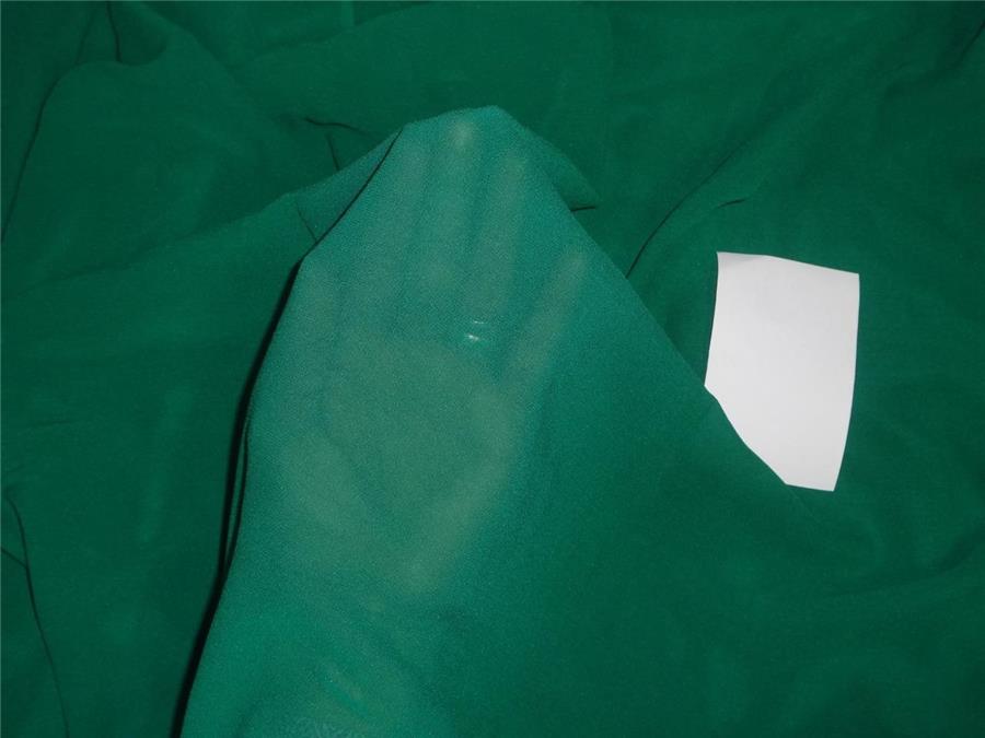 Silk georgette with lycra/spandex 44&quot; wide~ dark green*