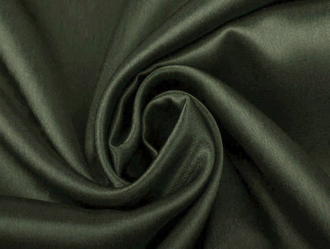 Seaweed Green viscose modal satin weave fabric ~ 44&quot; wide.(97)