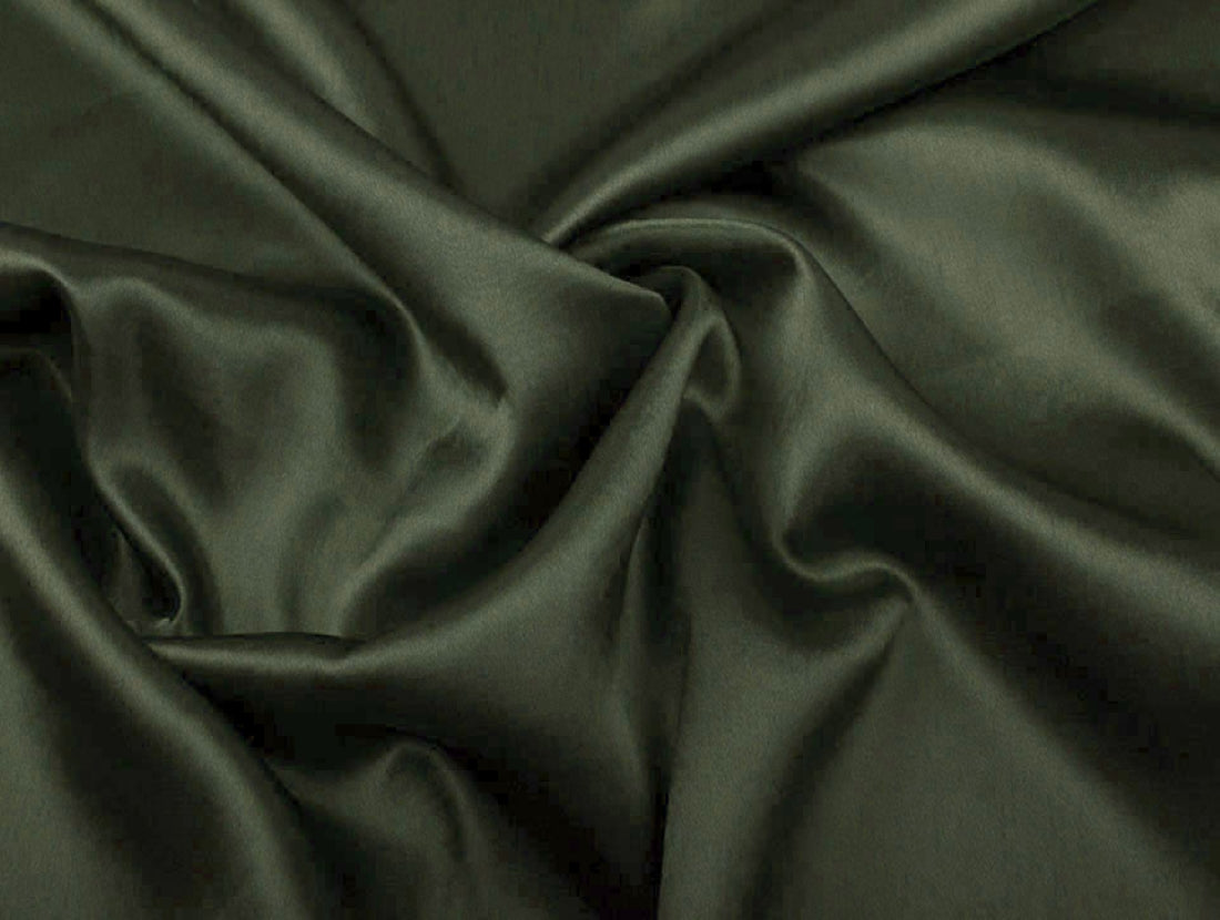 Seaweed Green viscose modal satin weave fabric ~ 44&quot; wide.(97)