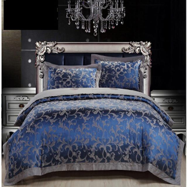 Reversible Brocade fabric royal blue x gold 56&quot; BRO563[2]