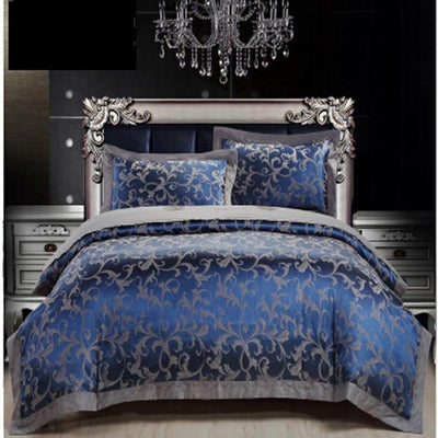 Reversible Brocade fabric royal blue x gold 56&quot; BRO563[2]