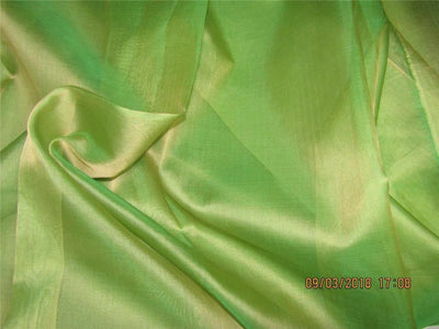 Silk Organza fabric green x gold color 54&quot; pkt #28[2]