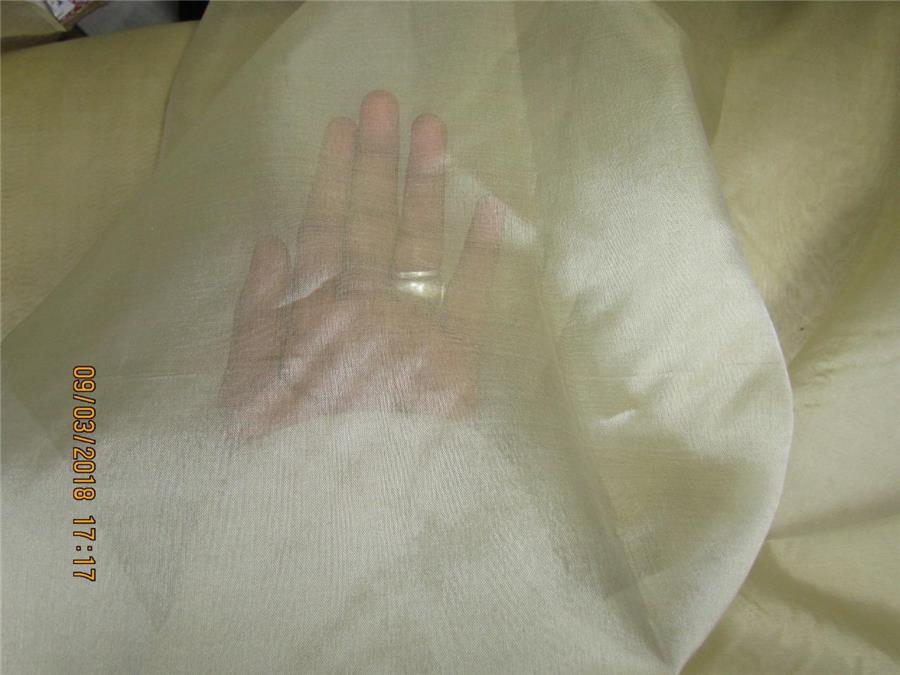 Silk Organza fabric beige color 54&quot; wide pkt #28[5]