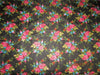 Silk Brocade fabric Black color with embroidery 44&quot;