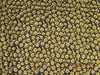 Silk Brocade fabric Black x metallic gold color with embroidery 44&quot;