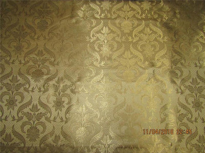 Brocade fabric gold x metallic gold 44 inches