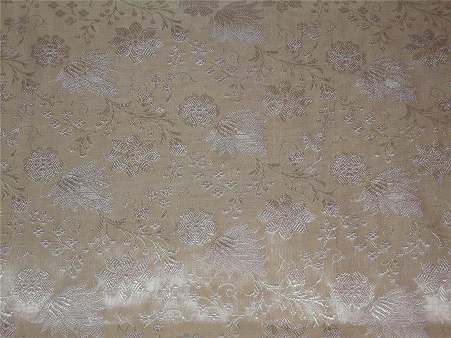 Silk Brocade Fabric blush pink color 44&quot; bro558[2]