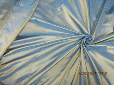 100% Pure Silk Taffeta Fabric Sea blue x gold Color 54&quot;TAF289/TAF33[1]