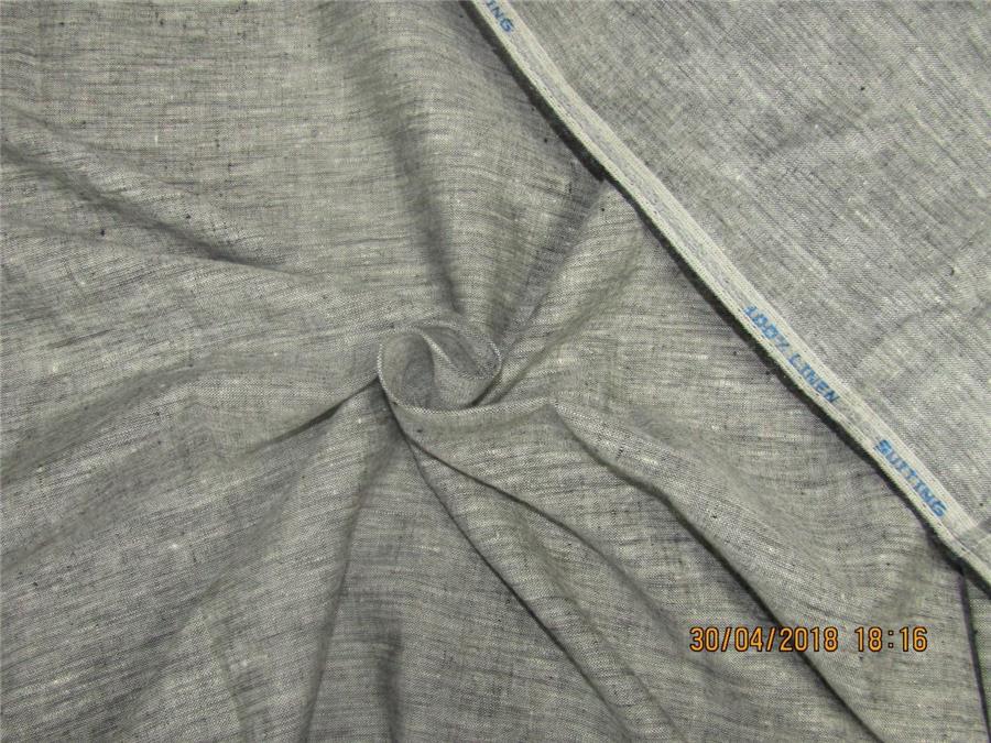 90 mm heavy linen suiting fabric grey color 58&quot;wide