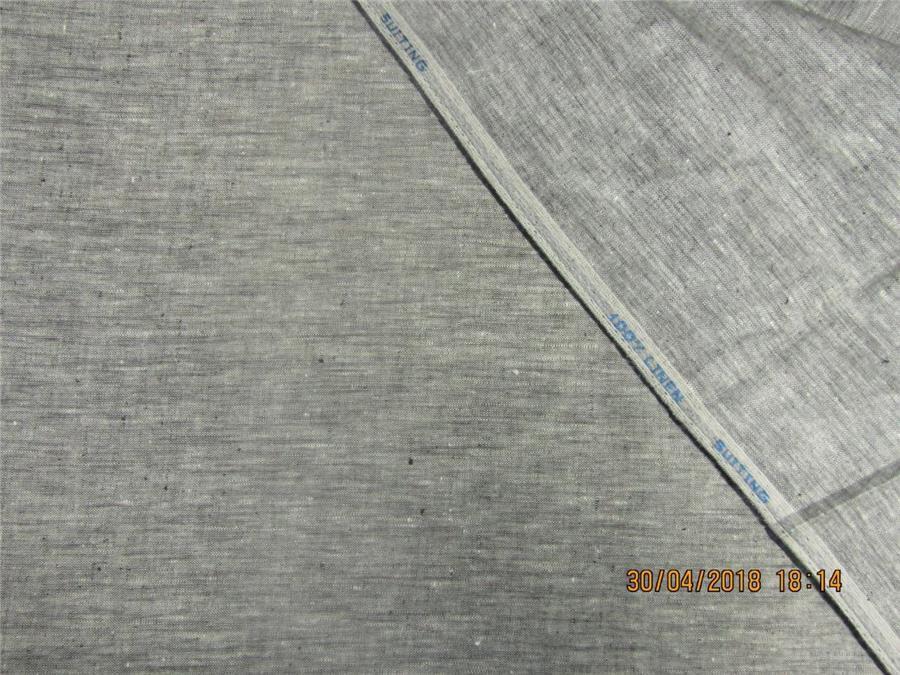 90 mm heavy linen suiting fabric grey color 58&quot;wide