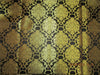 Silk Brocade fabric black x metallic gold 44&quot;