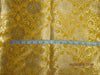 Silk Brocade fabric Mango x metallic gold 44&quot;