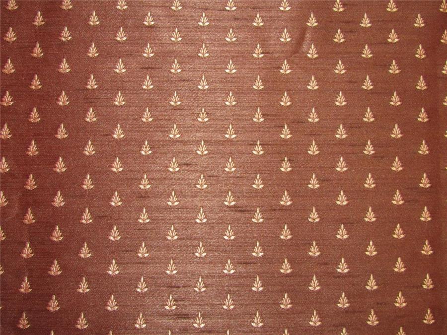 Reversible Silk Brocade Fabric Brown X gold color 58 inches