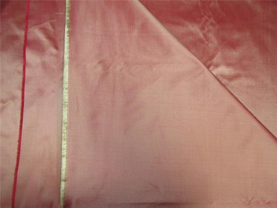 100% Silk Dupioni fabric salomon x gold color 54" wide DUP257[1]