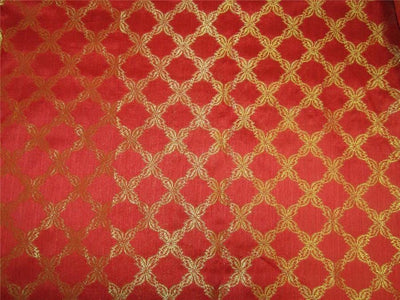 Brocade fabric red x metallic Gold Color  44&quot; wide BRO596[1]