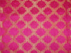 Brocade fabric pink x metallic Gold Color  44&quot; wide BRO596[2]